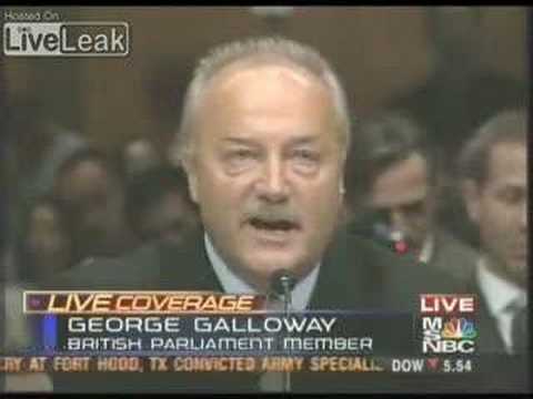 US Senate owned by George Galloway