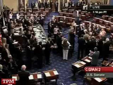 Ted Kennedy Returns to the Senate Floor