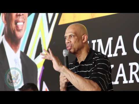 Kareem Abdul-Jabbar in Salvador, Brazil