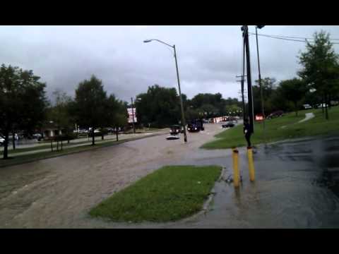 Man tubing down Rt 29, In Fairfax VA