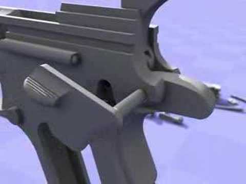 1911 handgun assembly animation