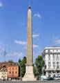 The square in front of the Lateran Palace has an obelisk commissioned by Pharaoh Thuthmose III and completed by his grandson Thutmose IV in Karnak, and placed in the Circus Maximus before being re-erected in its current place.