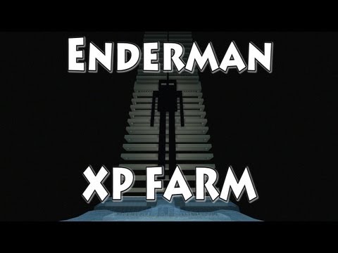 Minecraft - High Efficiency XP Farm Tutorial [Enderman Grinder]