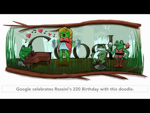 Gioachino Rossini Google Doodle