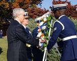 Arlington, VA (Nov. 10, 2006) -- Deputy Secretary Michael Jackson, Admiral Thad Allen and Master Chief Petty Officer of the Coast Guard Charles 