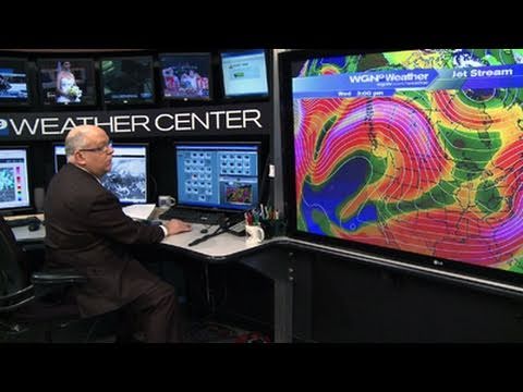 Inside Tom Skilling's weather center at WGN-TV