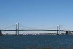 The Throgs Neck Bridge as seen from Fort Totten, New York.