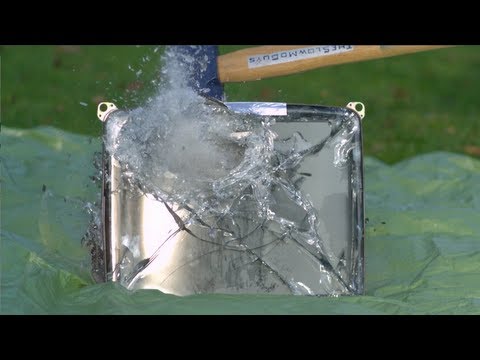 Sledgehammer vs TV tube in Slow Motion - The Slow Mo Guys