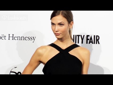 Chanel Iman, Isabeli Fontana, Izabel Goulart, Dean & Dan Caten at amfAR Gala, Milan | FashionTV FTV