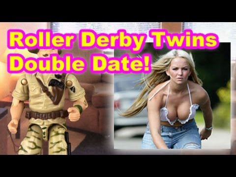 Sexy Roller Derby Twins Double Date - Action Figure Therapy