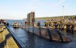 BANGOR, Wash. (Dec. 12, 2011) The Royal Canadian Navy long-range patrol submarine HMCS Victoria (SSK 876) arrives at Naval Base Kitsap-Bangor for a port call and routine maintenance.