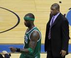 Jermaine O'Neal and Doc Rivers Boston Celtics v/s Washington Wizards April 11, 2011