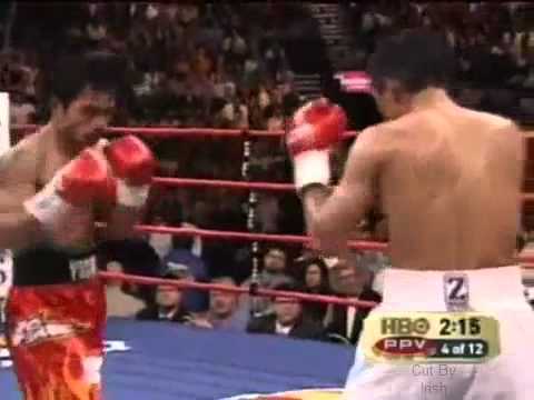 Manny Pacquiao vs Erik Morales Pacman gets beat Highlights