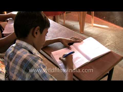 Kids love to study in the Rann of Kutch..