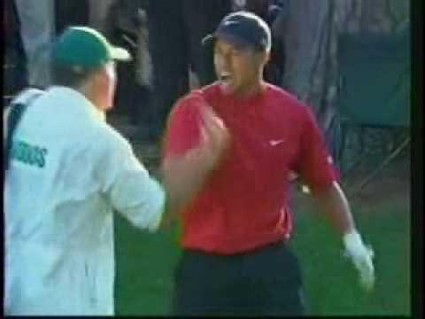 Tiger Woods Chip Shot 16th Hole 2005 US Masters