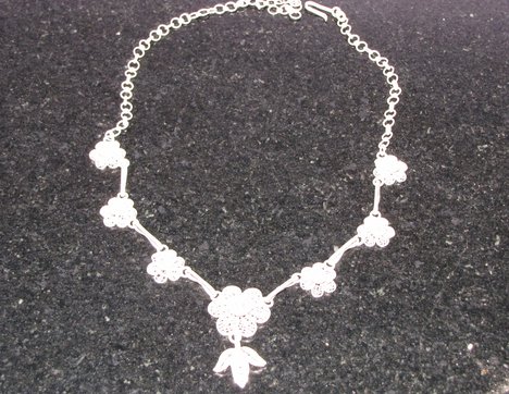 Indian silver jewellery - silver necklace