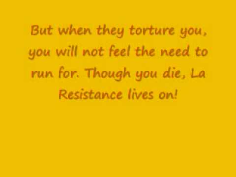 La Resistance with lyrics