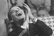 Dick Clark on his TV show the "American Bandstand" in 1958.