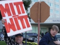 Protest Shuts Down Hotel Sofitel Entrance Before Romney Gala Fundraiser