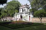 The main gate to the temple. This ancient Confucian sanctuary is considered one of Hanoi's finest historical sites.