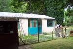 A 1950's metal UK prefab at the Rural Life Center, Tilford, Surrey.