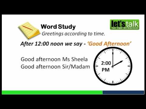 English Speaking - Basic English Training Module Chapter 01