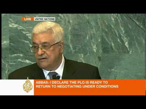 Standing Ovation for Palestinian President Mahmoud Abbas at UN General Assembly 2011 Part 2/3