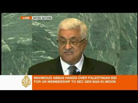 Standing Ovation for Palestinian President Mahmoud Abbas at UN General Assembly 2011 Part 1/3