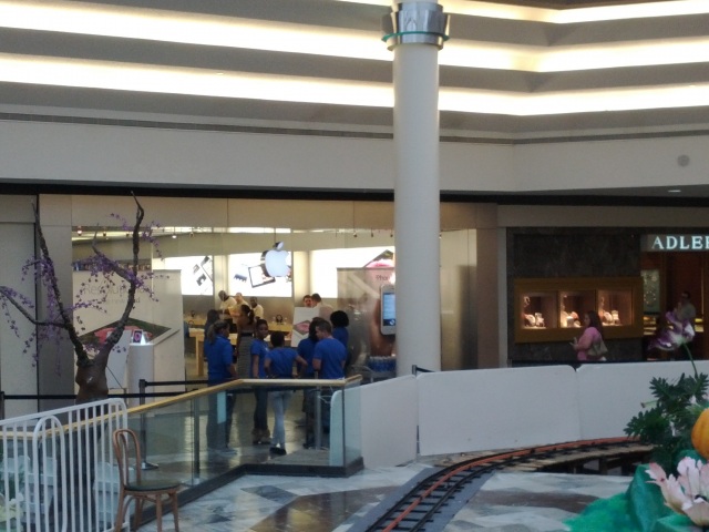 Line at Apple Store