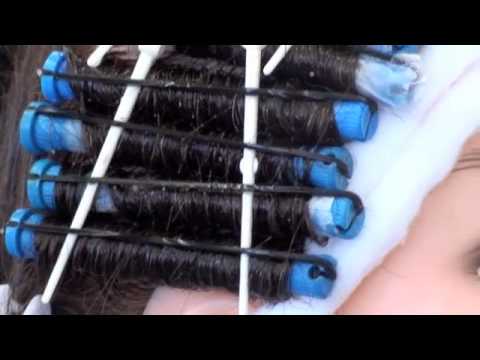 HOW TO PERM HAIR (demo), actual perm, pH, Thio, 9 sections; very detailed