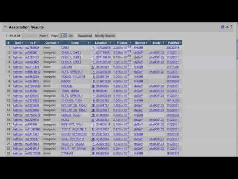 PheGenI: Introduction to the Phenotype-Genotype Integrator