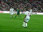 Ashley Cole playing for England, 5 September 2009