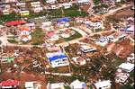 The aftermath of Hurricane Marilyn, 1995. Water Island, a small island to the south of Saint Thomas, was initially administered by the US federal government and did not become a part of the U.S. Virgin Islands territory until 1996, when 50 acres (200,000 m2) of land was transferred to the territorial government