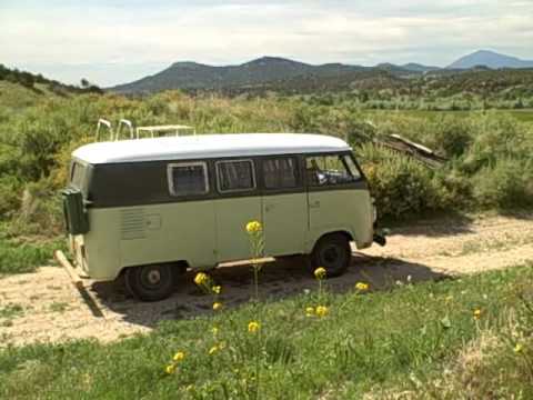 1958 VW Bus Road Trip, Part 4, Travel adventure, Old crank start split safari window hippie van!