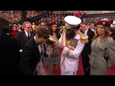 2012 Oscars: Sacha Baron Cohen vs. Ryan Seacrest