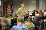 Rear Adm. Matthew L. Klunder, the 24th chief of naval research, discusses his 2012 priorities during his first all-hands call at the Office of Naval Research.