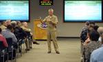 Rear Adm. Matthew L. Klunder, the 24th chief of naval research, discusses his 2012 priorities during his first all-hands call at the Office of Naval Research.