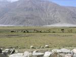 Wakhan between Pakistan and Tajikistan. The Wakhan River flows through the corridor from the east to Qila-e Panja where it joins the Pamir River to become the Panj River which then forms the border.