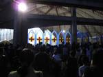 Filipinos flock to the Our Lady of Lourdes Parish in Bangkal, Davao City, Philippines for the early Easter Mass or known as the 