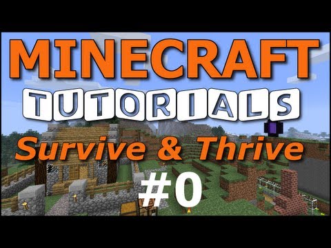 Minecraft Tutorials - E00 World Map Seed (Follow along!)