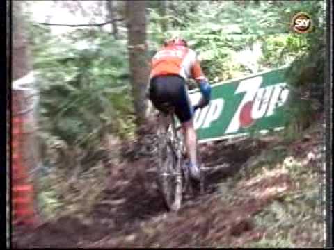 Steve Peat- Worlds Number 1 Downhiller in the 1993 7UP BMBF DH Final, Eastridge Forest Shrewsbury