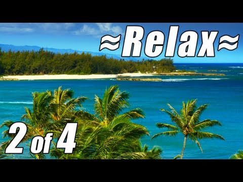 RELAXATION VIDEO #2. HD OAHU Best Beaches Ocean Beach Sounds relaxing Nature Sounds lullaby sleep