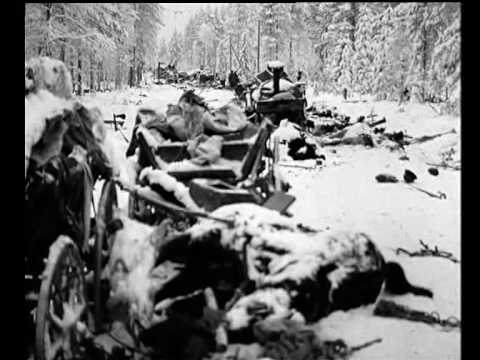 Finnish Winter War - Defence forces newsreel (Raatteentie)