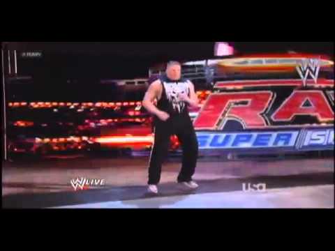 WWE Raw 4/2/12 Brock Lesnar Returns to WWE 2012