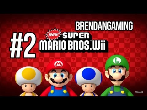 ➜ New Super Mario Bros. Wii - Walkthrough - Part 2 w/ BrendanGaming