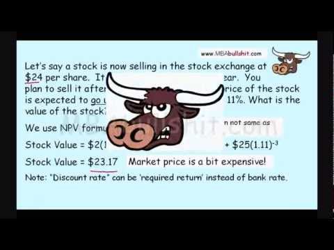 Part 2 of 3 Stock Value, Valuing Stocks, Common Finance Stock Valuation