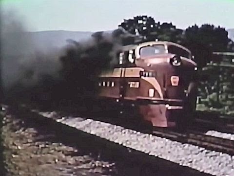 Trains on fire - Pennsylvania Railroad 1955 - 