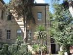 Garden view of the Meyer Rothschild Hospital, established at 37 Street of the Prophets, Jerusalem, in 1888.