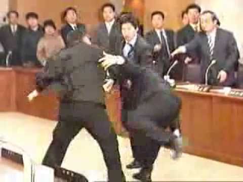 Politician - Judo Fight in Parlament