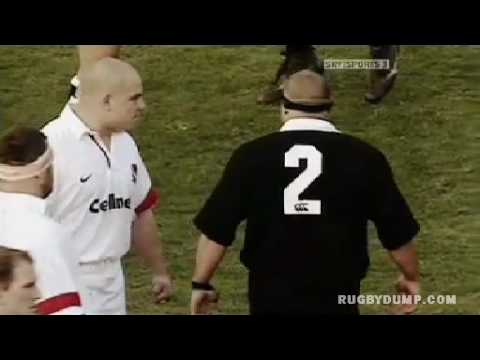 Richard Cockerill stands up to Norm Hewitt & Haka in 1997